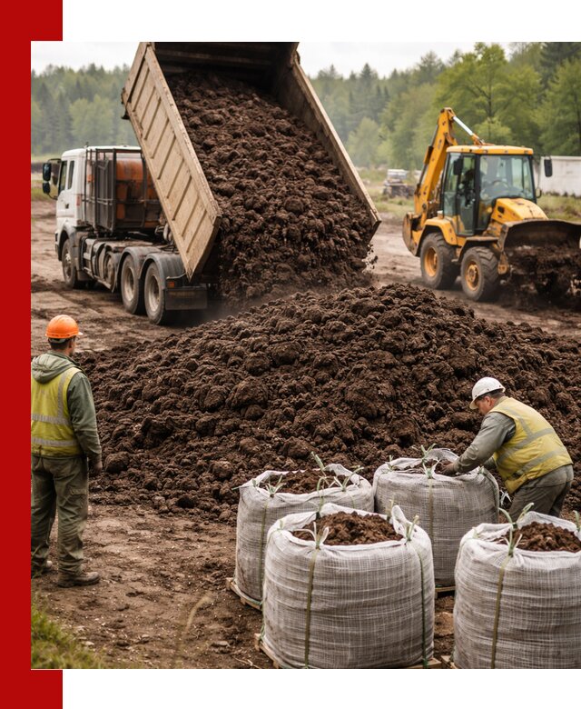 Доставка нейтрального торфа в Новороссийске оптом и в розницу