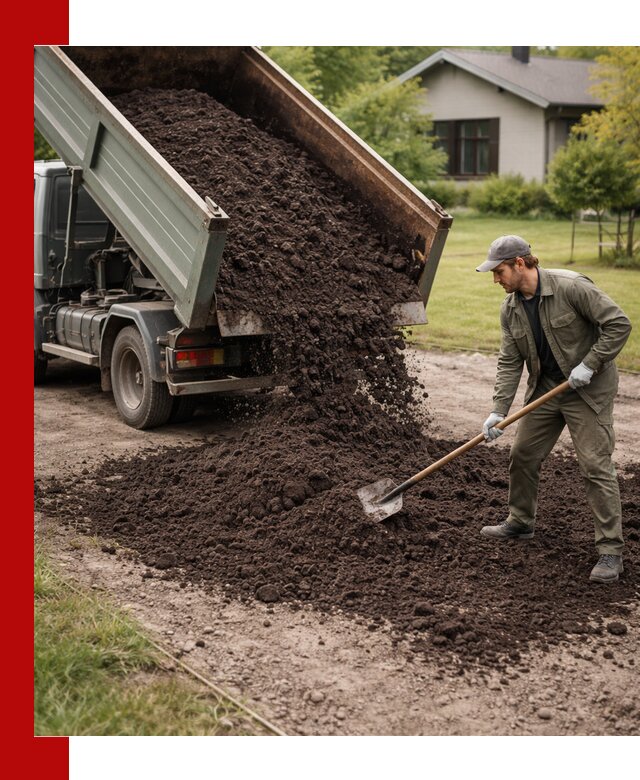 Чернозем для газона с доставкой в Новороссийске быстро и качественно