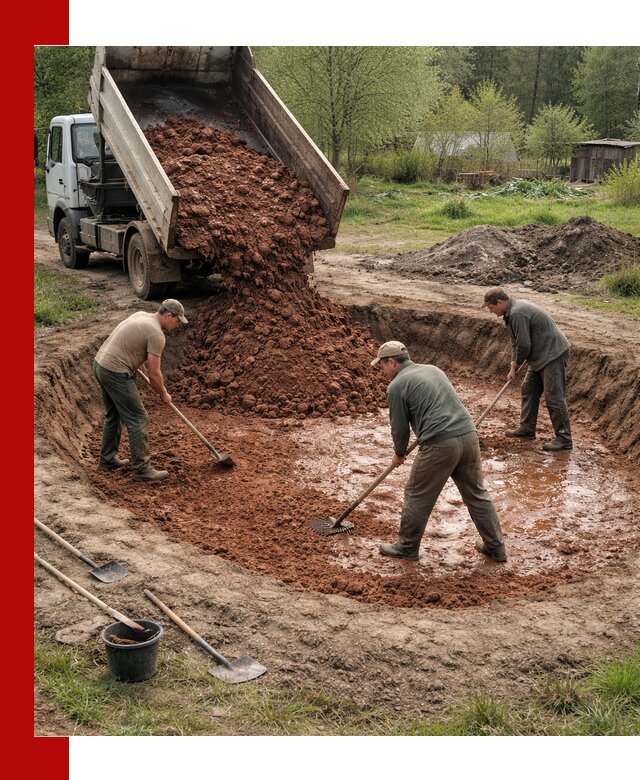 Купить качественную глину для пруда в Новороссийске