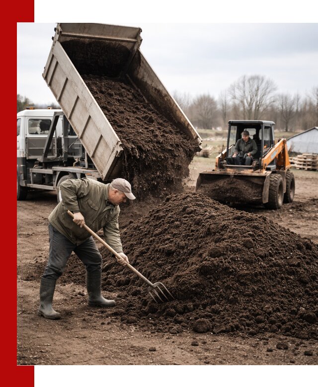 Доставка и продажа перегноя в Новороссийске быстро и дешево