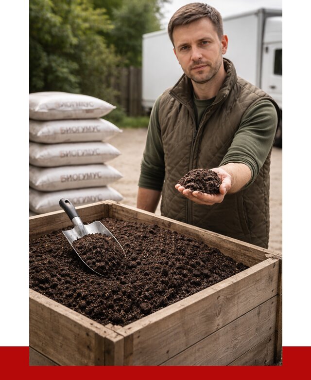 Купить биогумус в Новороссийске с доставкой от 8677 р. за куб | ПРОНЕРУДНвр