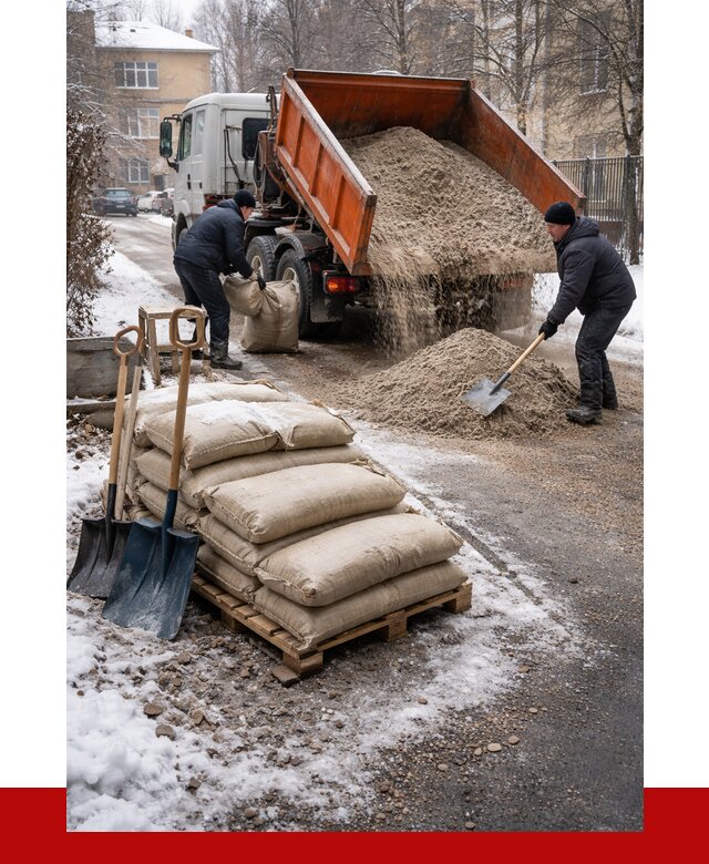 Противогололедные материалы оптом в Новороссийске от 4287 р. | ПРОНЕРУДНвр