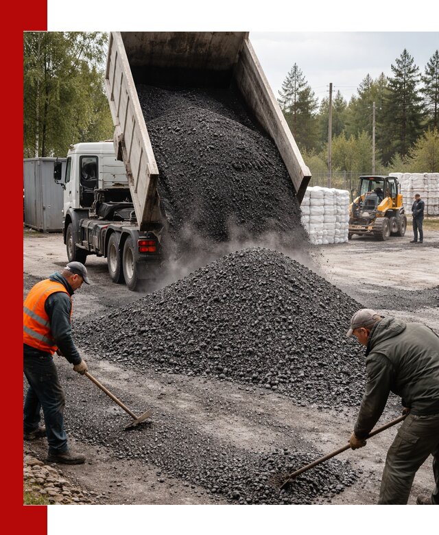 Доставка и продажа асфальтного гранулята в Новороссийске