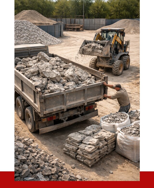 Купить бой бетона с доставкой в Новороссийске от 4900 р. | ПРОНЕРУДНвр