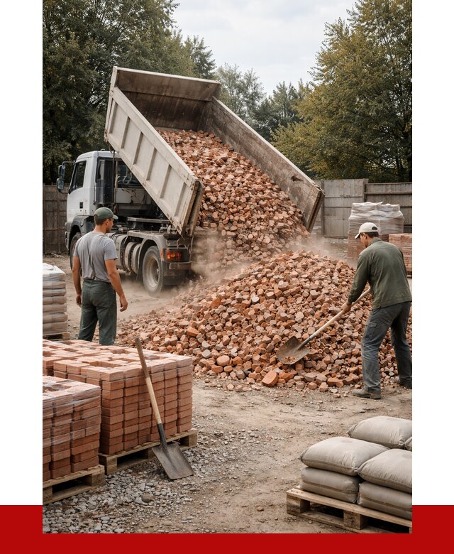 Бой кирпича в Новороссийске с доставкой от 4287 руб/куб | ПРОНЕРУДНвр