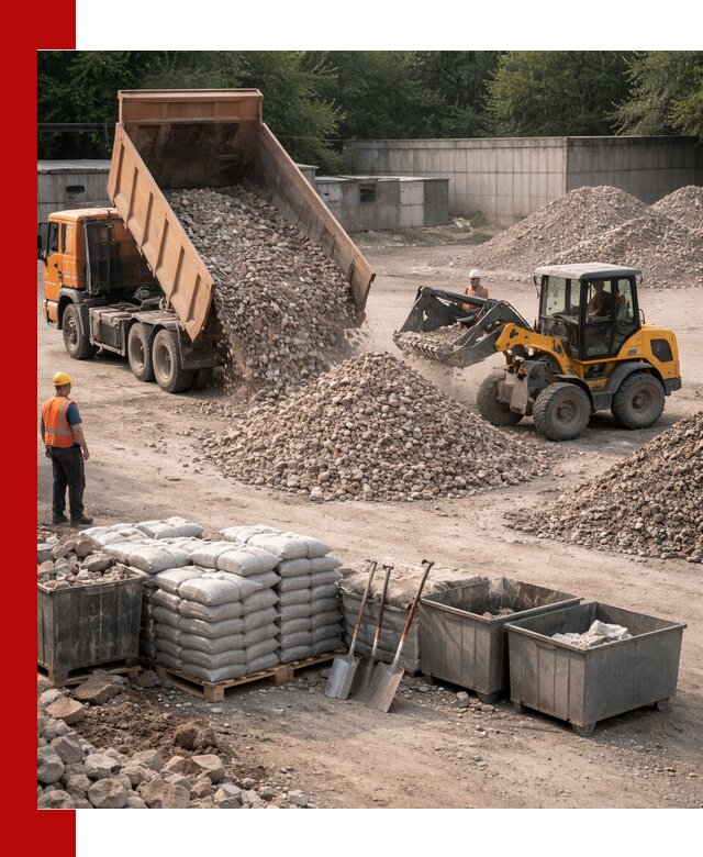 Вторичные материалы для отсыпки в Новороссийске — поставка и доставка