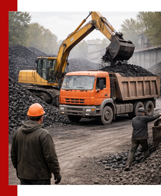 Доставка угля автотранспортом в Новороссийске быстро и выгодно