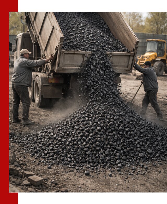 Доставка угля семечка самосвалами в Новороссийске