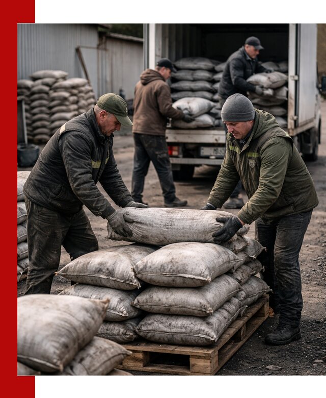 Доставка угля в мешках по выгодным ценам в Новороссийске