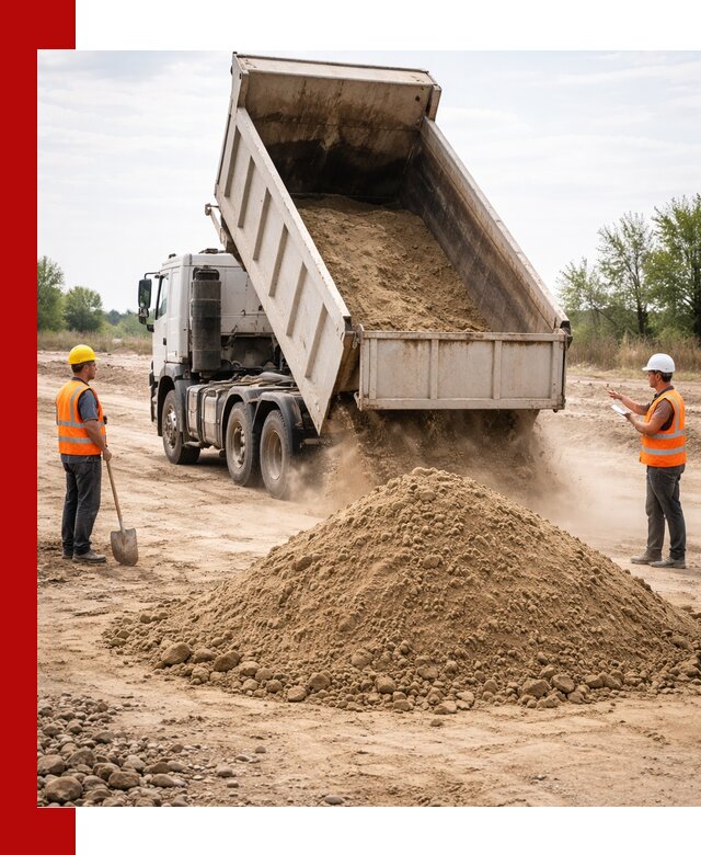 Доставка самосвалом 15 кубов в Новороссийске за город и по городу