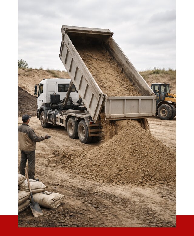 Доставка самосвалом 20 кубов в Новороссийске от 7656 р. | ПРОНЕРУДНвр