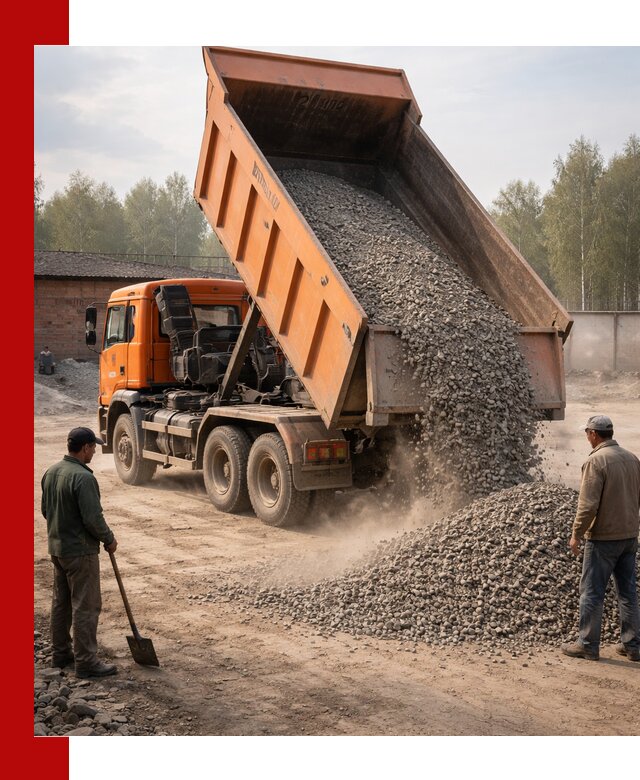 Доставка самосвалом 20 м3 в Новороссийске быстро и надежно