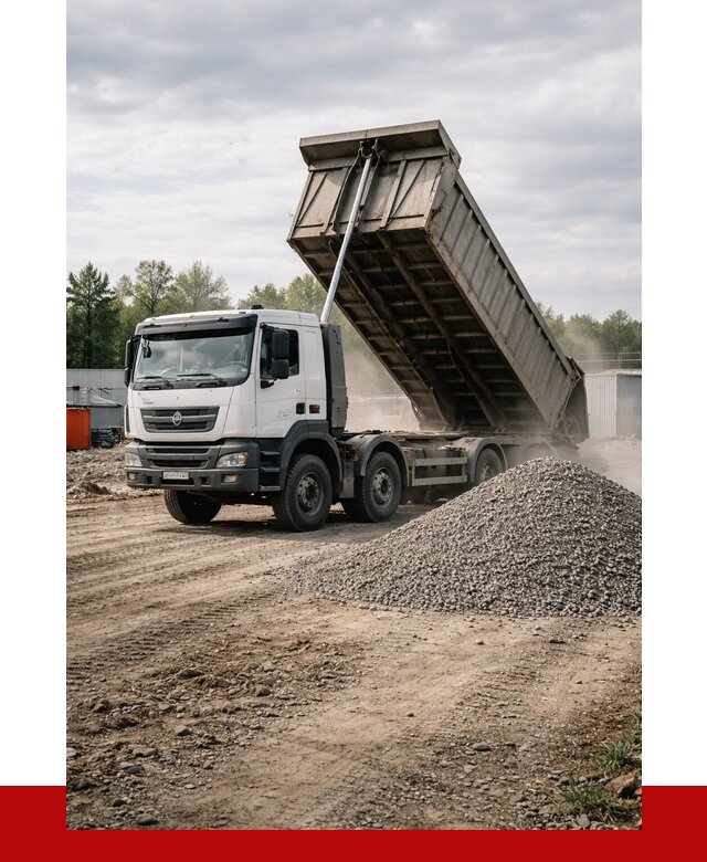 Доставка самосвалом 40 кубов в Новороссийске от 9187 р. | ПРОНЕРУДНвр