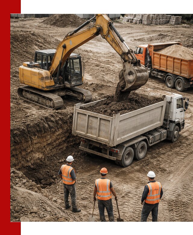 Разработка грунта для строительства и благоустройства в Новороссийске