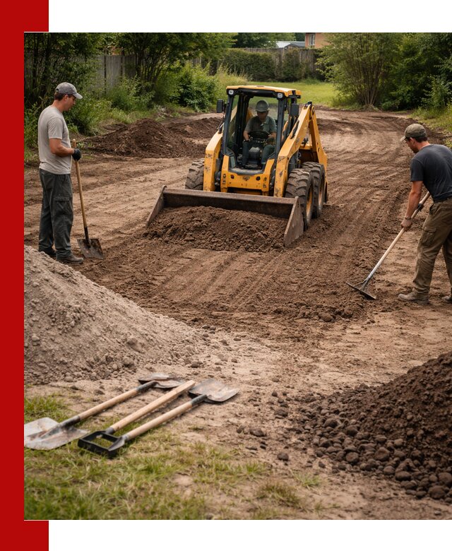 Планировка участка грунтом с вывозом и доставкой в Новороссийске