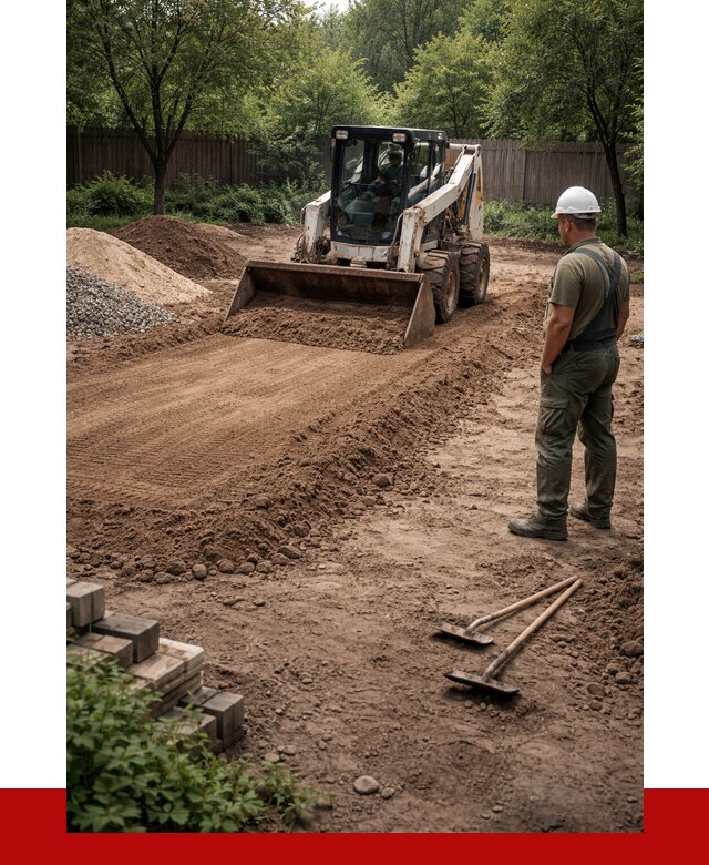 Выравнивание участка под ключ в Новороссийске от 3573 р. | ПРОНЕРУДНвр