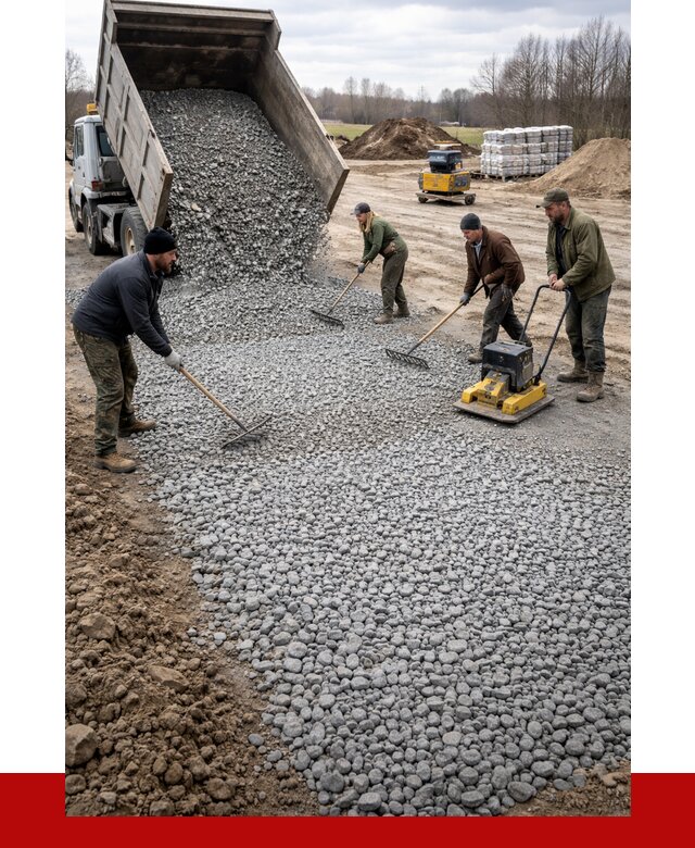 Устройство щебеночной подушки в Новороссийске от 4594 р. ПРОНЕРУДНвр