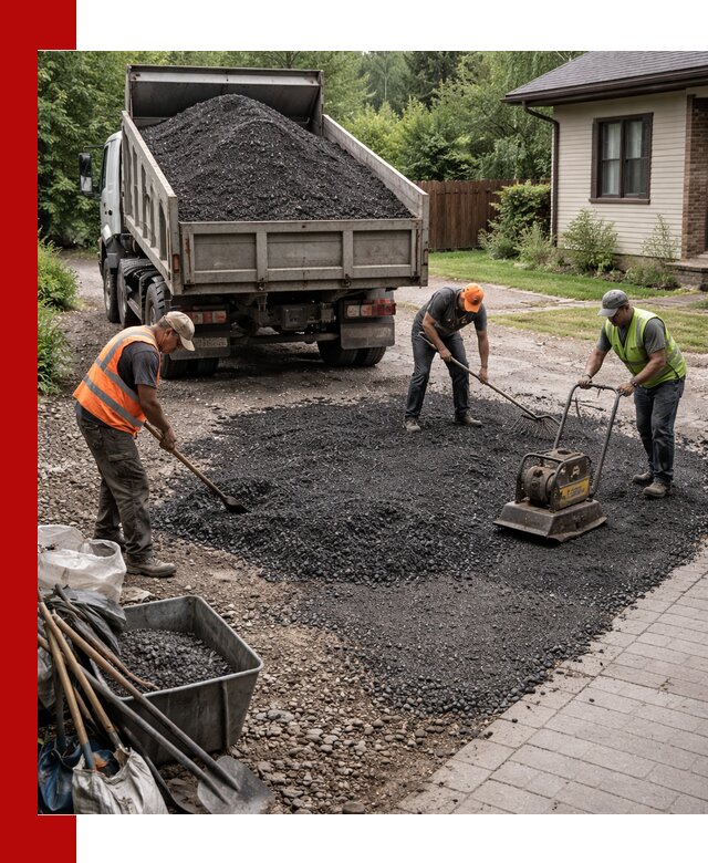 Асфальтовая крошка для двора с доставкой в Новороссийске